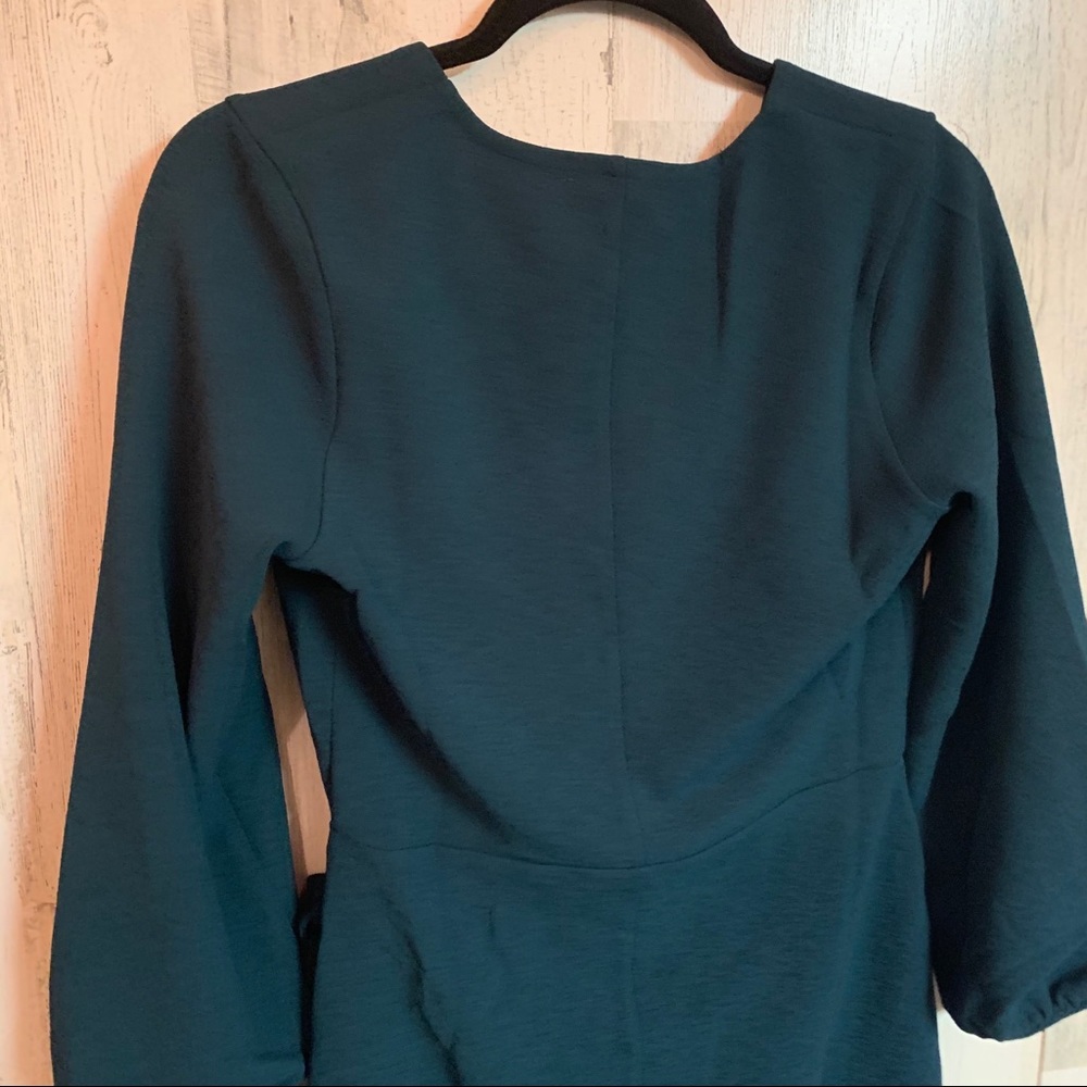 Long Sleeve Faux Wrap Dress Madewell - Picture 3 of 7